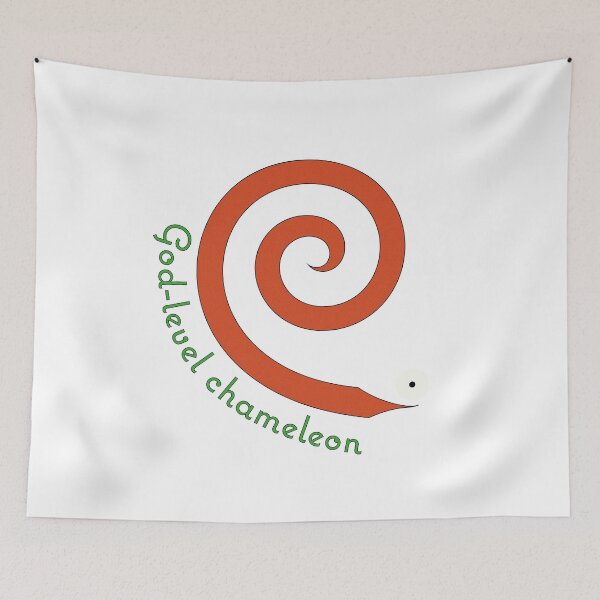 Item preview, God-level chameleon designed and sold by TeeTotallers.