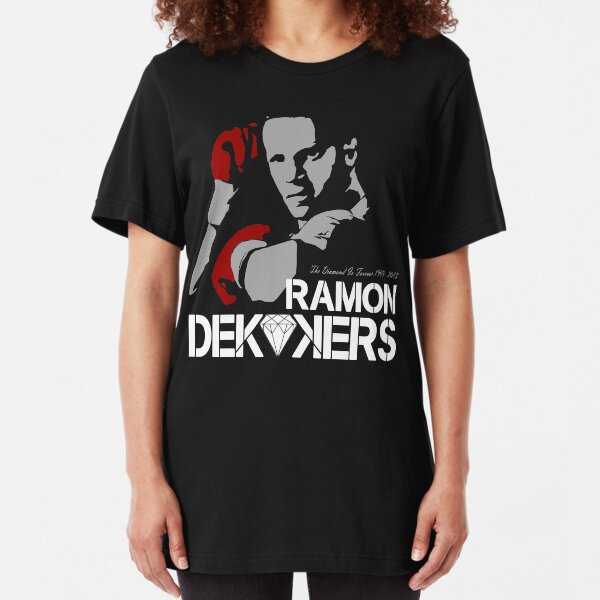 RIP RAMON DIAMOND DEKKERS DUTCH MUAY THAI CHAMPION LEGEND Camiseta ajustada