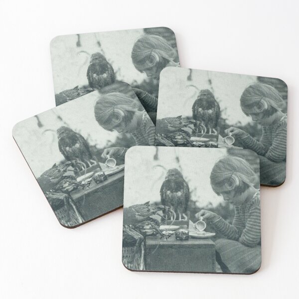Item preview, Little girl having a tea party with a lobster and a hawk in 1938 designed and sold by MindChirp.