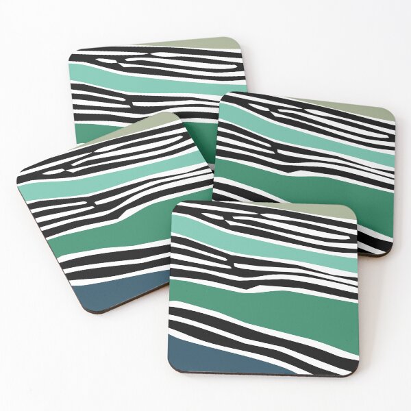 Item preview, Colorful abstract shapes with zebra print decoration designed and sold by BattaAnastasia.