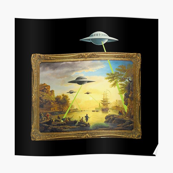 Banksy Ufo Invasion Poster