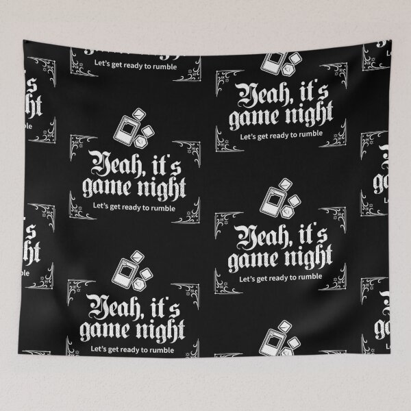 Item preview, Yeah, it's game night - Board game design designed and sold by Nikkokikko.