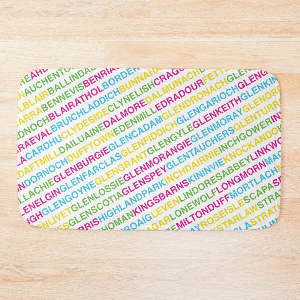 Item preview, Whisky Distilleries Colourful Bucket List designed and sold by whiskydesigns.