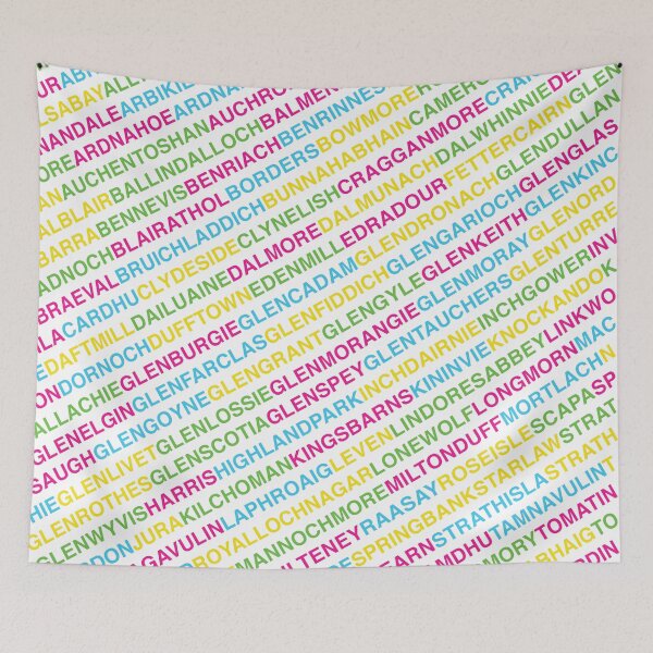 Item preview, Whisky Distilleries Colourful Bucket List designed and sold by whiskydesigns.