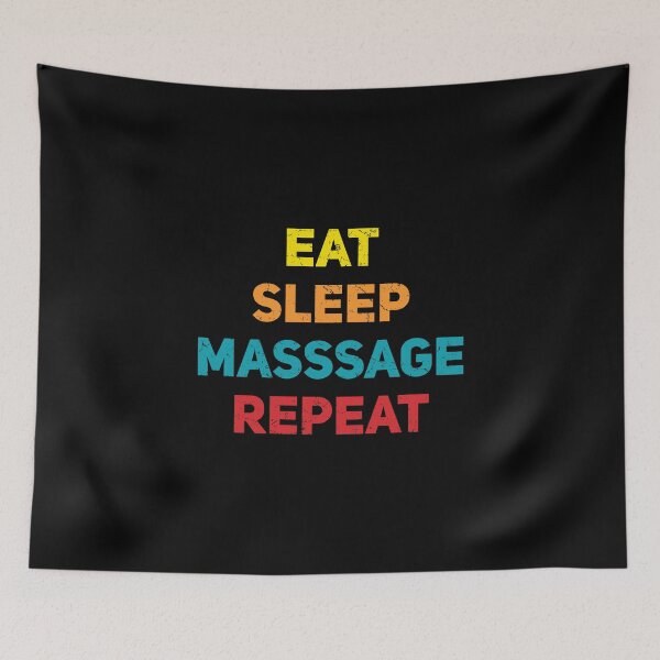 Item preview, Eat Sleep Massage Repeat designed and sold by TheBeastNation.
