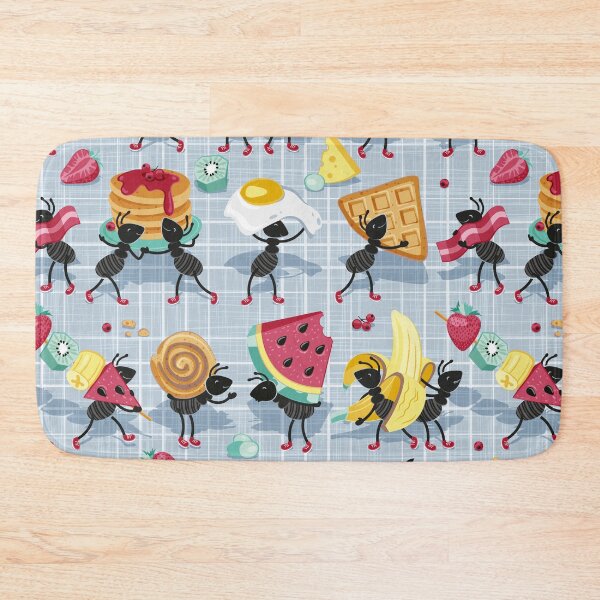 Item preview, Building the perfect breakfast charcuterie board // pastel blue background multicoloured food designed and sold by SelmaCardoso.