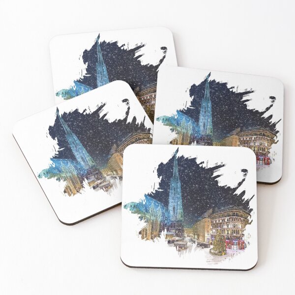 Item preview, Vienna Austria city city skyline Stephansdom designed and sold by BullDesignsShop.
