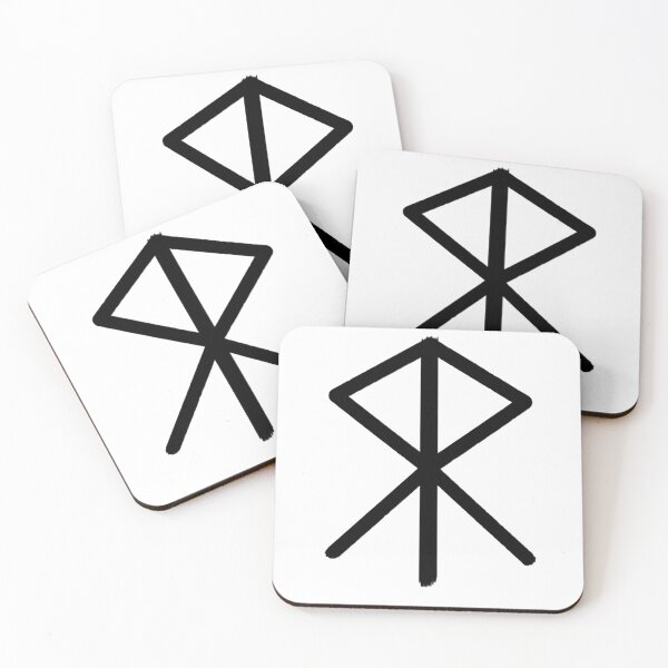 Item preview, Courage Old Norse Bind Runes Black designed and sold by Boundless Imprints.
