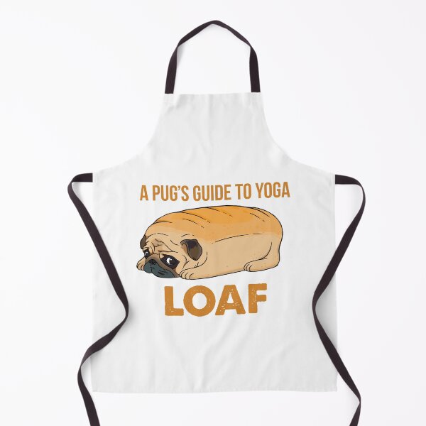 Item preview, A pugs guide to yoga, pug loaf, pug toast, funny dog, meme, pug dog designed and sold by InkyJack.
