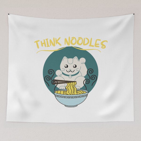 Item preview, Think Ramen- Funny Design designed and sold by Vibing-Right.