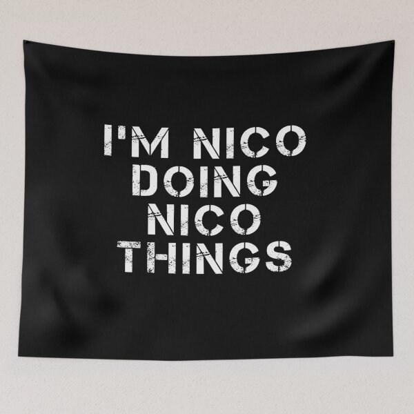 Item preview, I'M NICO DOING NICO THINGS Name Funny Birthday Gift Idea T-Shirt designed and sold by midodesign20.