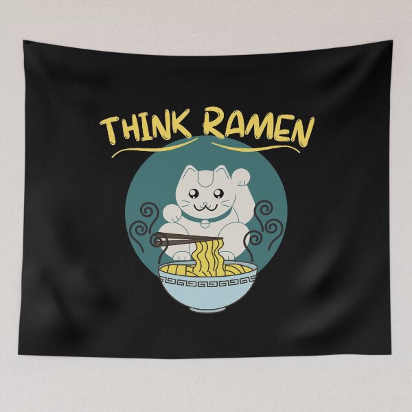 Item preview, Think Ramen- Funny Design designed and sold by Vibing-Right.