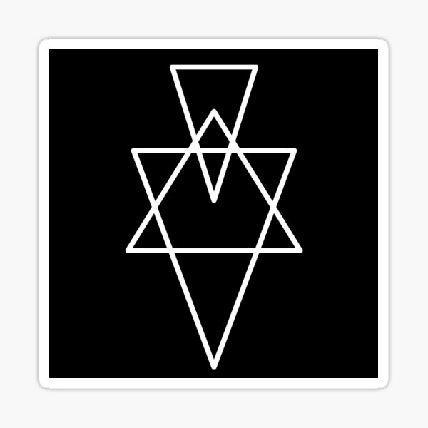 Hexagram Geometry Stickers and Prints Sticker