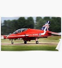 Red Arrows T1 Hawk Poster