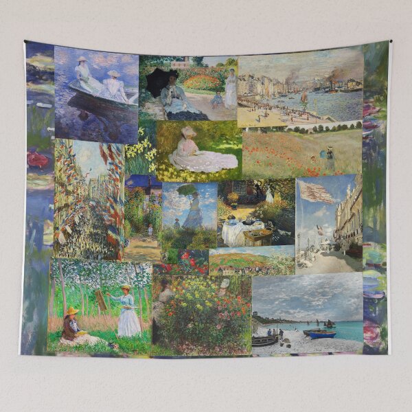 Item preview, Claude Monet Impressionist Paintings Collage designed and sold by Scotch Macaskill.