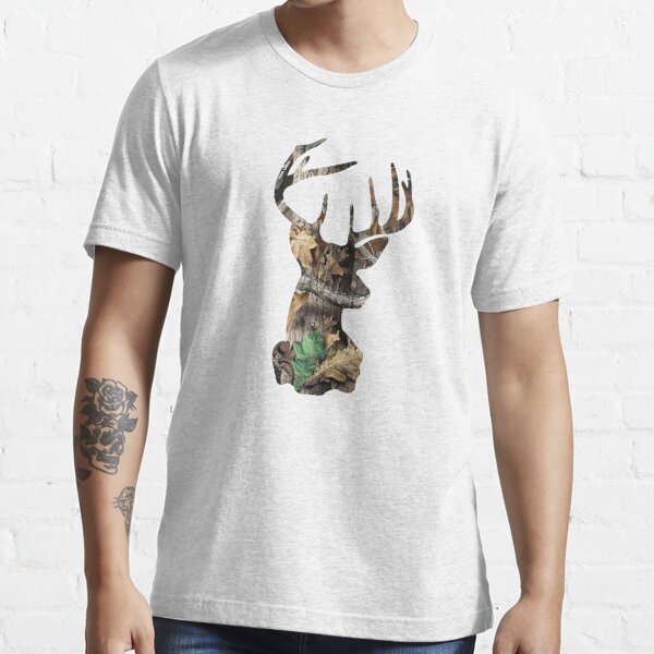Camo Deer Head Essential T-Shirt for Sale by newhuman