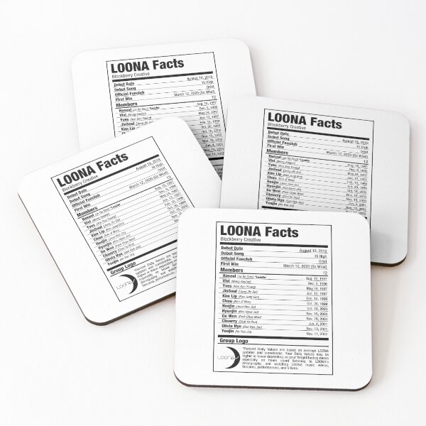Item preview, LOONA Kpop Nutritional Facts designed and sold by skeletonvenus.