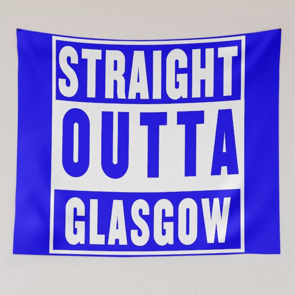 Item preview, straight outta glasgow blue designed and sold by fooleproof.