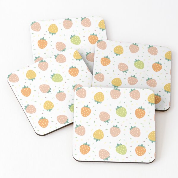 Item preview, Strawberry PATTERN simple vegetable, vegan, summer fruit designed and sold by challengecafe.