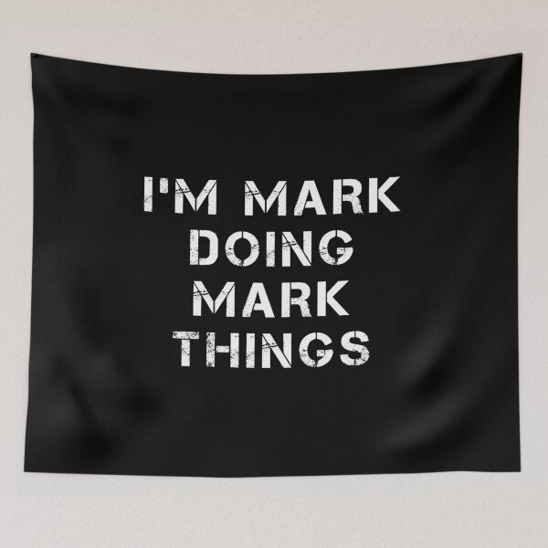 Aperçu de l'œuvre Je suis Mark Doing Mark Things T-Shirt, T-Shirt drôle de Noël, cadeau d'anniversaire, cadeau parfait, créée et vendue par midodesign20.