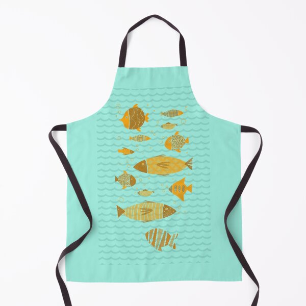 Item preview, Fish swimming in a blue sea designed and sold by NatureArtUK.
