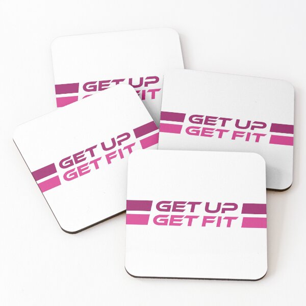 Item preview, GET UP GET FIT (Pink) designed and sold by STUDIO-72.
