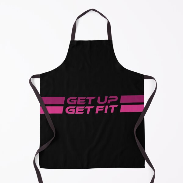 Item preview, GET UP GET FIT (Pink on Black) designed and sold by STUDIO-72.