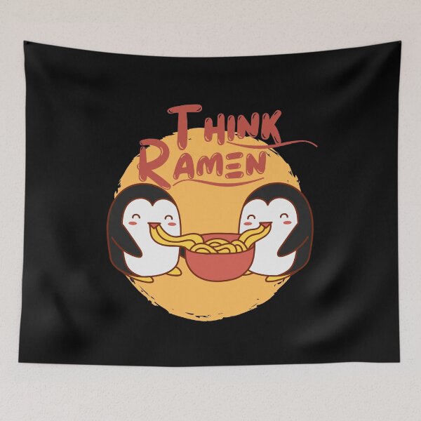 Item preview, Think Ramen- Funny Design designed and sold by Vibing-Right.