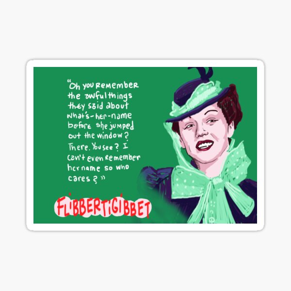 Flibbertigibbet - Rosalind Russell Sticker