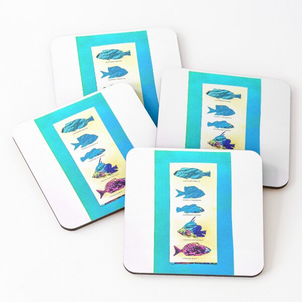 Item preview, Aquatic Fish and Coral Reef Handcut Collage designed and sold by WorldLily.