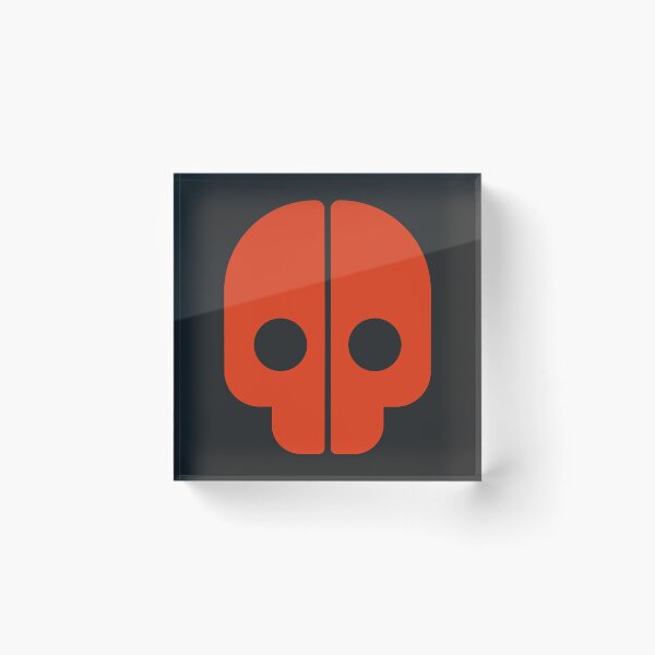 Item preview, Love Death and Robots Split Skull Emoji designed and sold by ClickAlt.