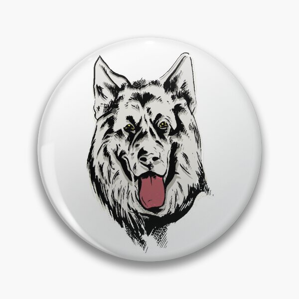 Item preview, A German Shepherd Head Sketch. designed and sold by ajtechdesigns.