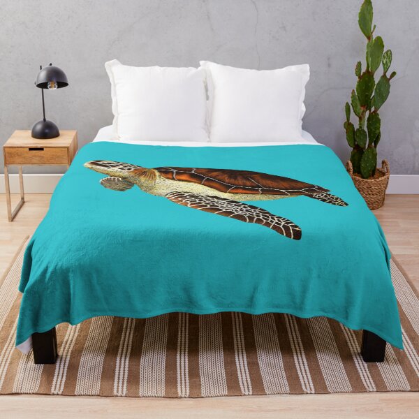 Item preview, Green Sea Turtle Swimming, Art Drawing designed and sold by ScienceSource.