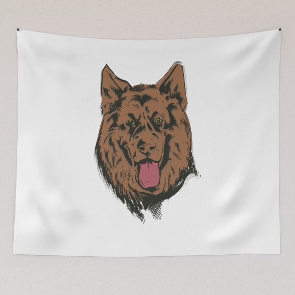 Item preview,  A German Shepherd Head Sketch. designed and sold by ajtechdesigns.
