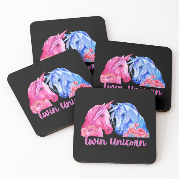 Item preview, TWIN UNICORN | UNICORN| PINK AND BLUE UNICORN designed and sold by NATUREZONE.