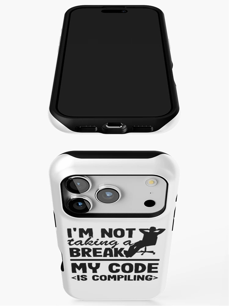 Thumbnail 3 of 4, iPhone Case, Code Is Compiling Programmer Software Developer Gift Funny designed and sold by Stronzi.