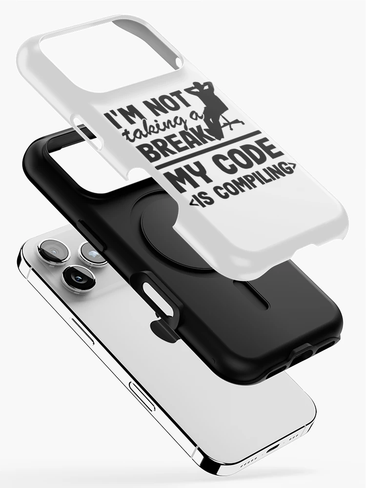 Thumbnail 2 of 4, iPhone Case, Code Is Compiling Programmer Software Developer Gift Funny designed and sold by Stronzi.