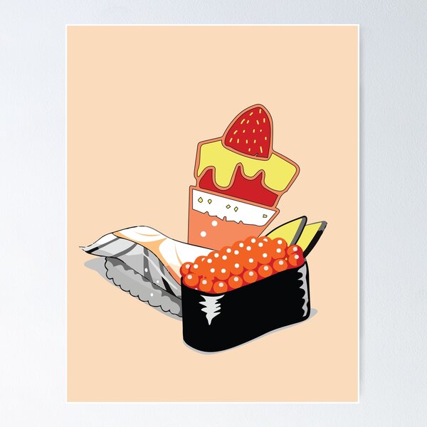 Item preview, Sushi Shave Ice Love designed and sold by StudioMoesker.