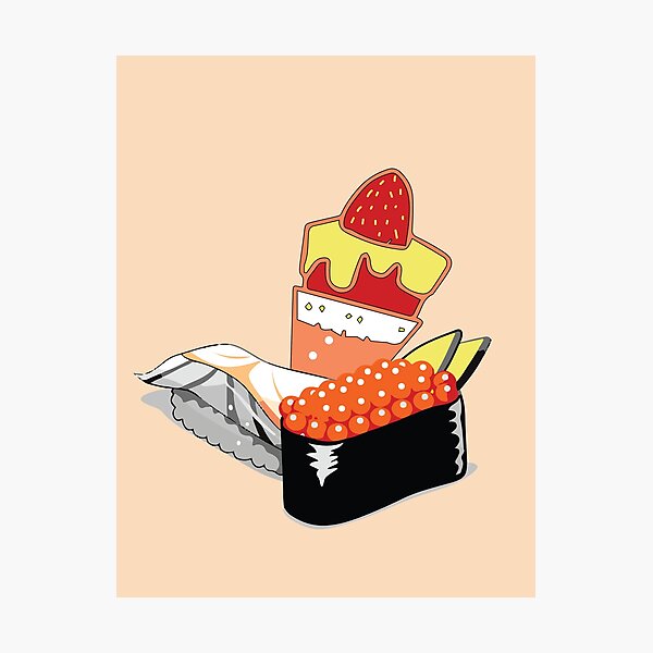 Item preview, Sushi Shave Ice Love designed and sold by StudioMoesker.