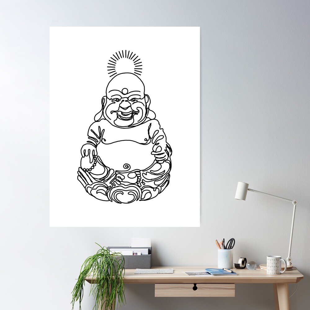 Laughing Buddha Icon Logo Illustration Silhouette Stock Illustration  2055218039 | Shutterstock