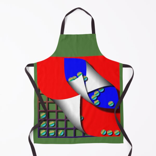 Item preview, Square with sphere (217) (grid, blue, red) Decorative, digital, colorful, abstract, designed and sold by Paszkan.