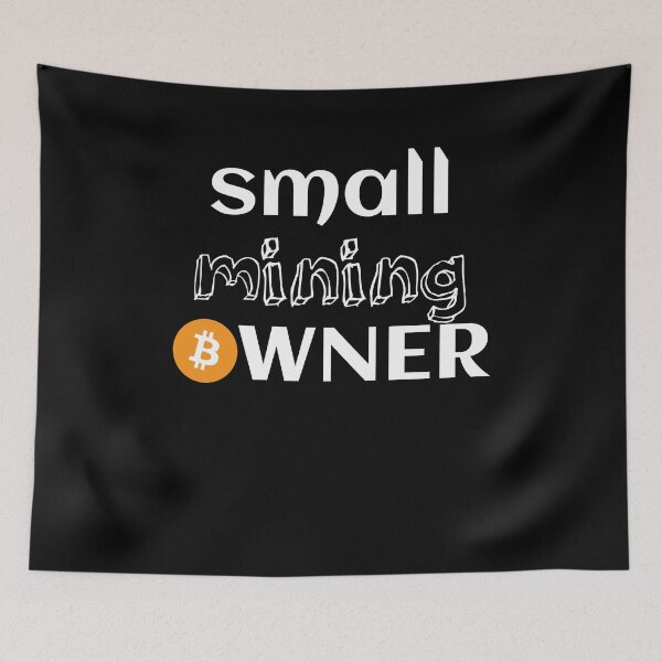 Item preview, Small Mining Owner Bitcoin Crypto Gift designed and sold by MoTeesMo.