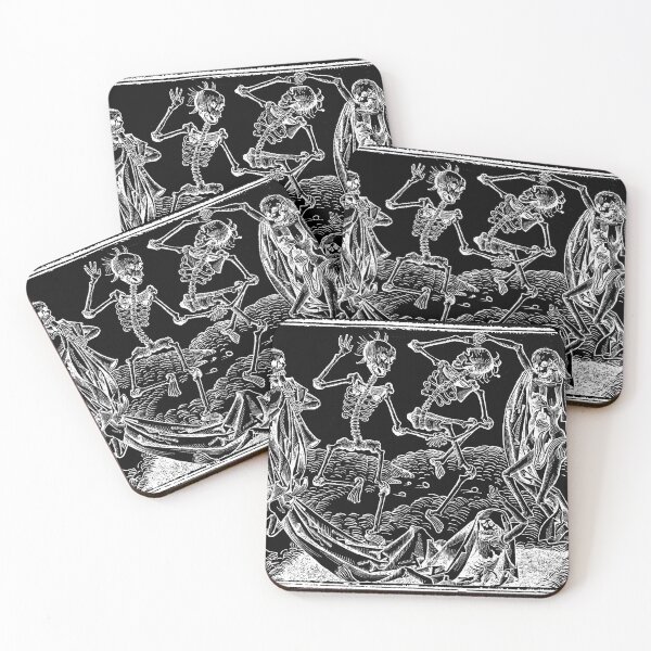 Aperçu de l'œuvre Danse Macabre IX (Squelettes dansants) créée et vendue par AnnieBolton.