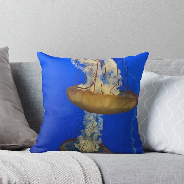 Item preview, Jellyfish with blue background designed and sold by JuliVogel.