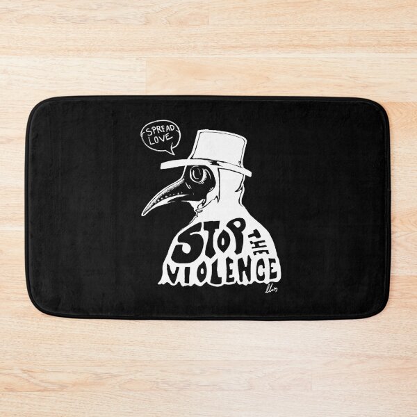 Item preview, Stop the violence - Plague doctor designed and sold by Nikkokikko.