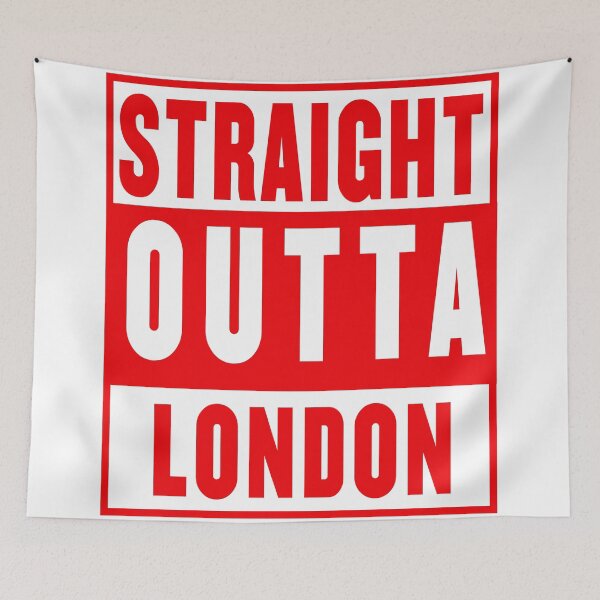 Item preview, straight outta london red designed and sold by fooleproof.