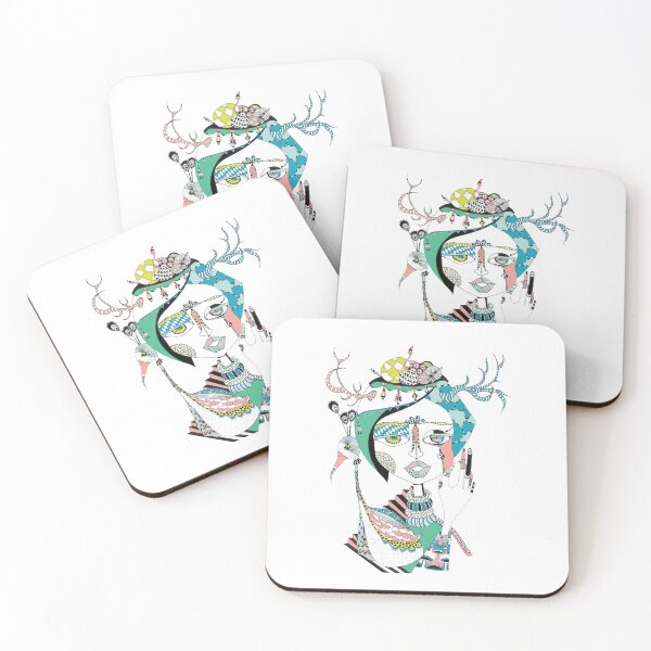 Item preview, Colorful Deer Head Women designed and sold by Ceyda Duruturk.