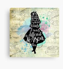 Alice - ich war damals eine andere Person Leinwanddruck