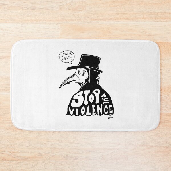 Item preview, Stop the violence - Plague doctor - White designed and sold by Nikkokikko.