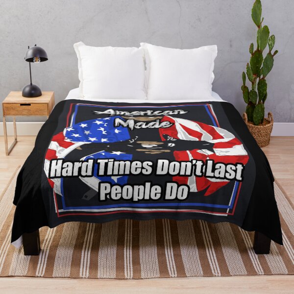 Item preview, American Made Hard Times Red White Blue designed and sold by montezwalls.